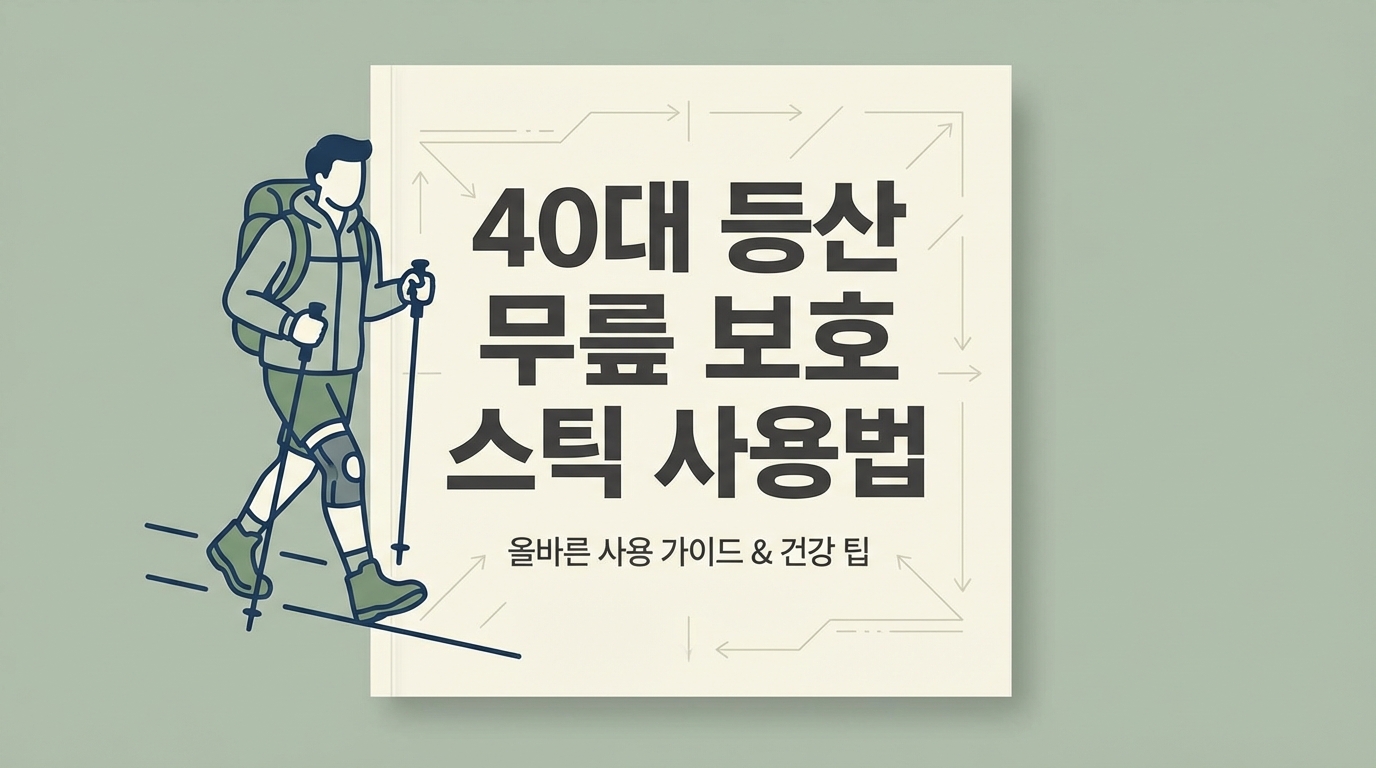 40대 등산 무릎 보호 스틱 사용법: 하산할 때 무릎 나가지 않고 날다람쥐처럼 내려오는 현실 노하우