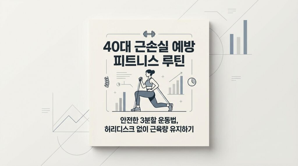 40대 근감소증 예방 헬스 루틴: 허리 디스크 없이 안전하게 근육량 지키는 현실적인 3분할 운동법 2 40대 근감소증 예방 헬스 루틴