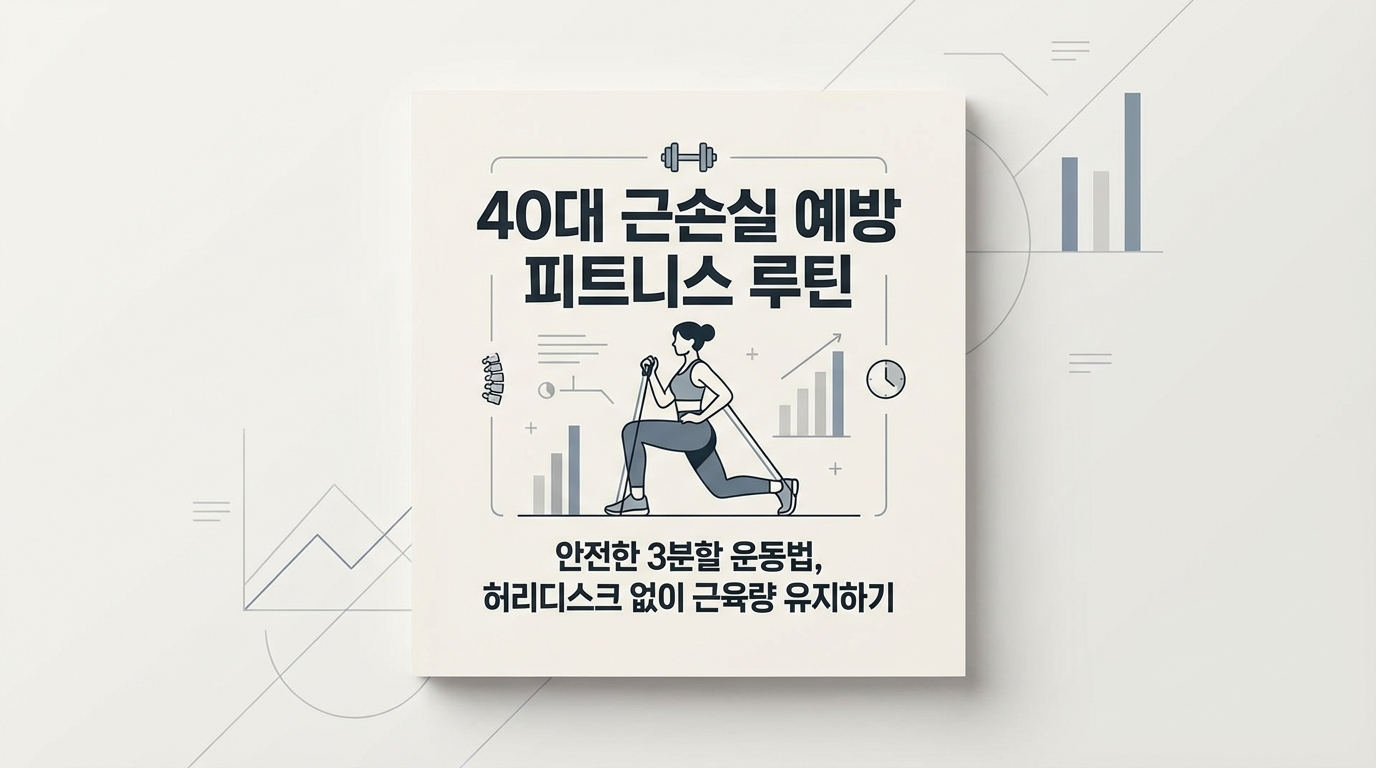 40대 근감소증 예방 헬스 루틴
