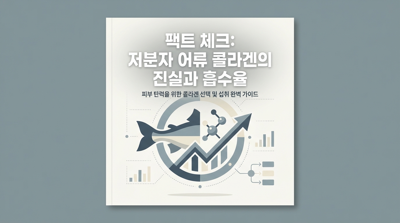 저분자 피쉬 콜라겐 효능 흡수율 진실 팩트체크