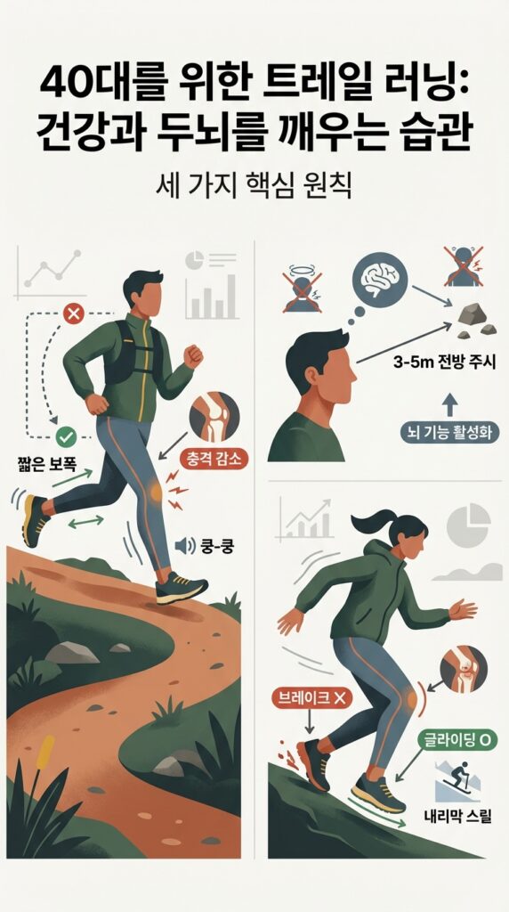 40대 취미 추천 트레일 러닝
세가지 핵심 원칙