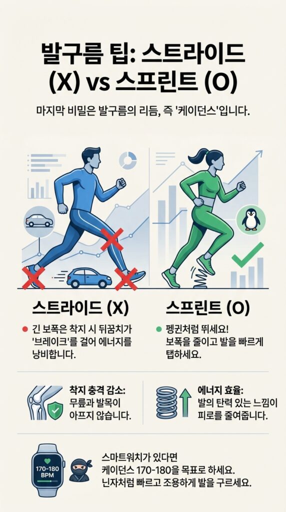 발 구르기 꿀팁