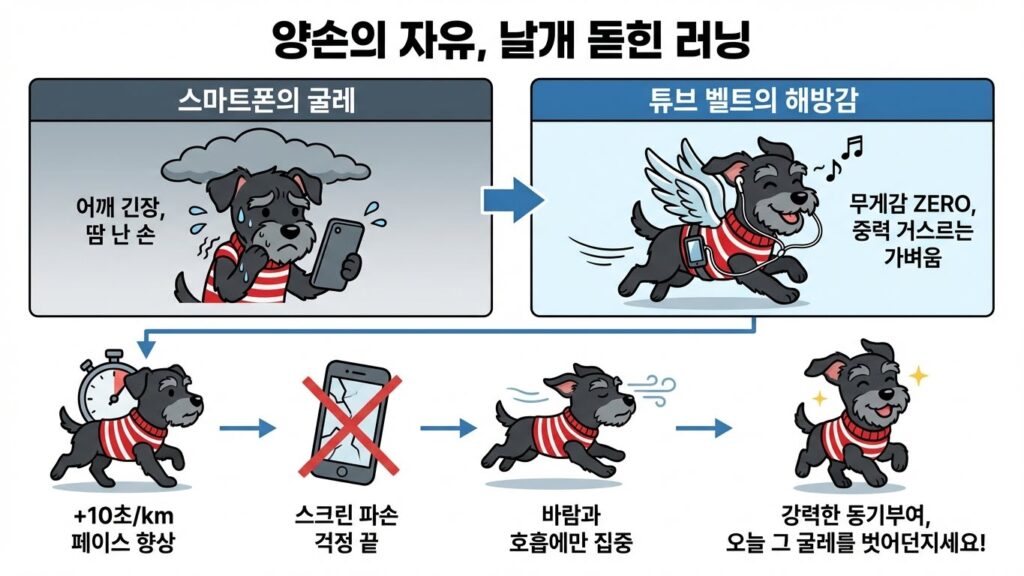 러닝할 때 핸드폰 어디에 보관하세요? 암밴드 vs 러닝 벨트(플립벨트) 러닝 핸드폰 보관 및 사이즈 팁