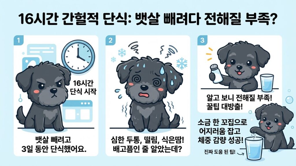 16시간 간헐적 단식