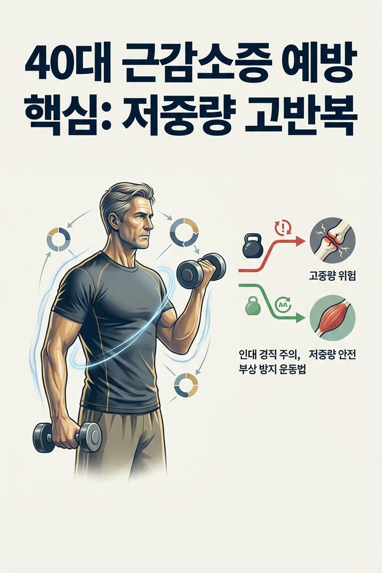 40대 근감소증 예방 헬스 루틴: 허리 디스크 없이 안전하게 근육량 지키는 현실적인 3분할 운동법 5 In your 40s 202601271405 edited