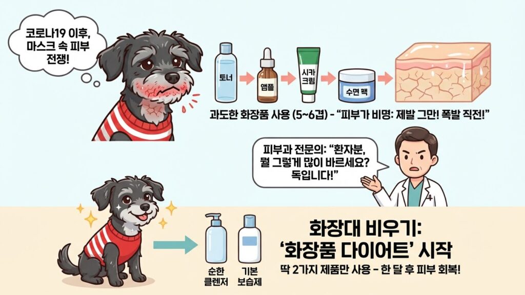 화장대 비우기 화장품 다이어트