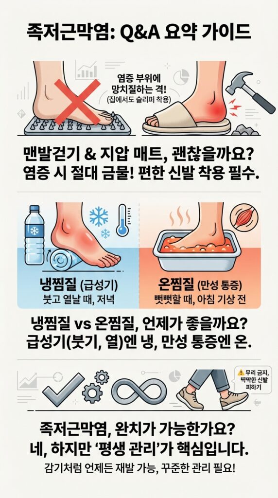 족저근막염 주의사항