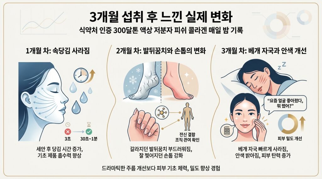저분자 피쉬 콜라겐 효능 흡수율 진실 팩트체크: 피부 탄력 위해 먹는 콜라겐 고르는 법과 섭취 시간 완벽 가이드 6 저분자 피쉬 콜라겐 후기
