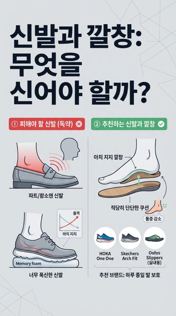 족저근막염 신발 선택