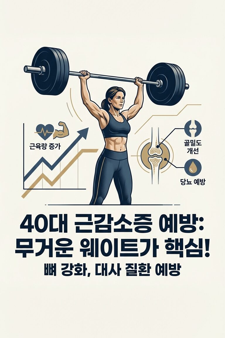 40대 근감소증 예방 헬스 루틴: 허리 디스크 없이 안전하게 근육량 지키는 현실적인 3분할 운동법 3 40대 근감소증 예방 헬스 루틴: 허리 디스크 없이 안전하게 근육량 지키는 현실적인 3분할 운동법