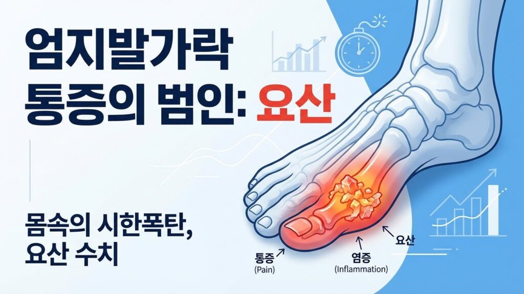 발가락 통증의 범인은 요산