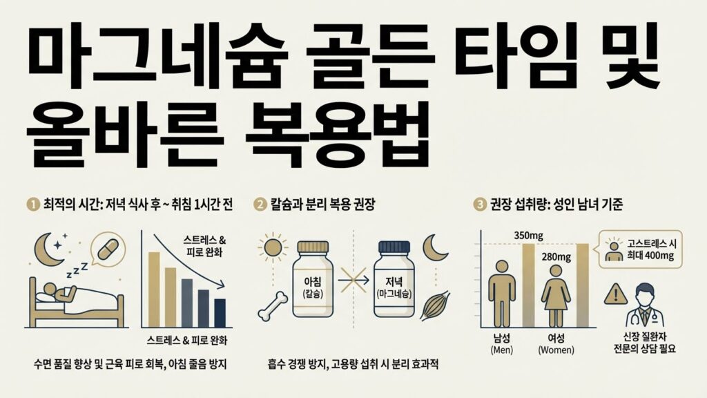 마그네슘 복용법