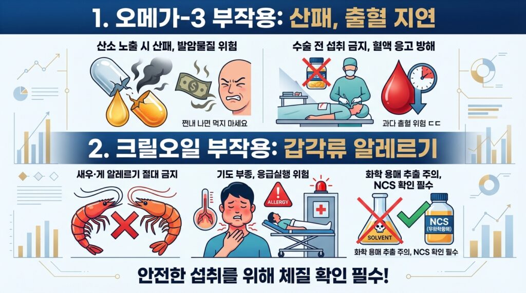 오메가3 크릴오일  부작용