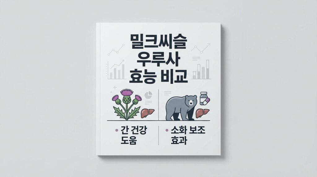밀크씨슬 우루사 효능 비교