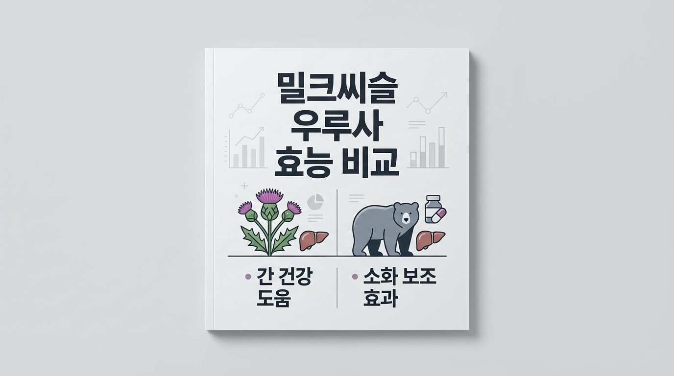 밀크씨슬 우루사 효능 비교