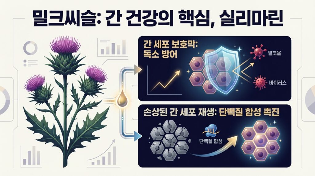 간세포의 방패, 밀크씨슬의 정체