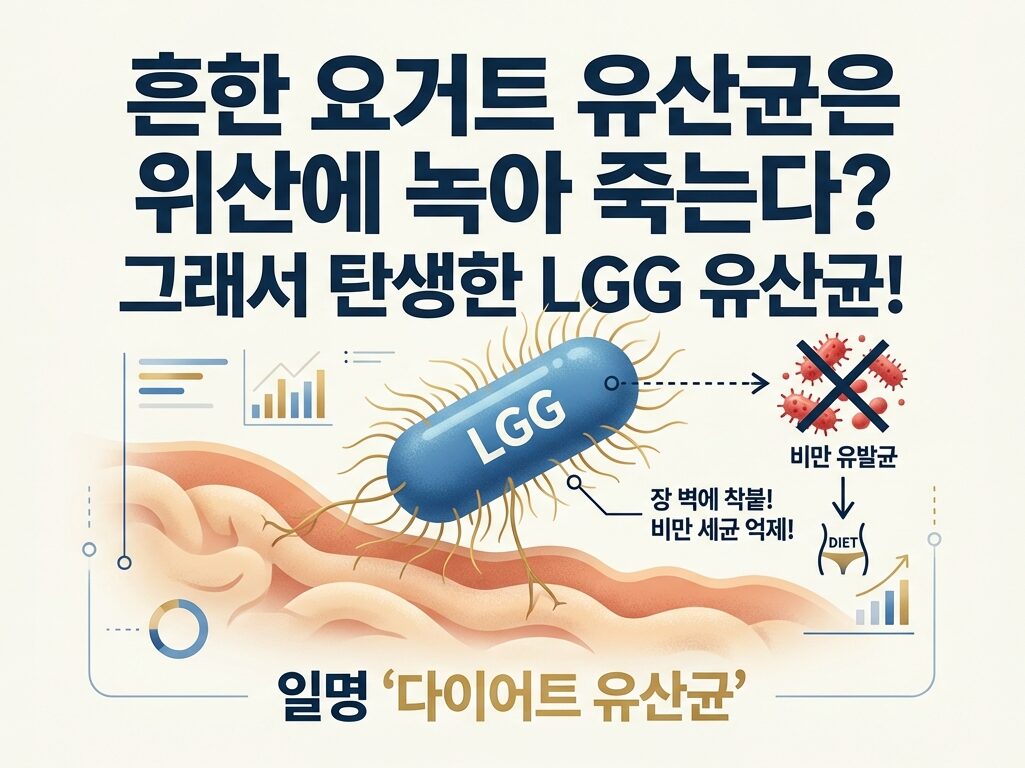 장까지 살아서 가는 뚱보균 킬러, LGG 유산균